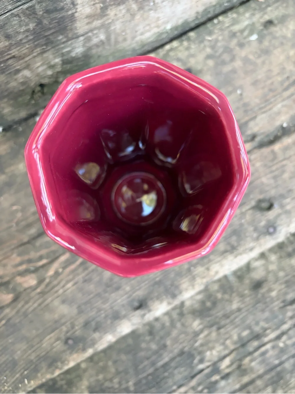 Vintage Cranberry Red Napco Japan Napcoware 8 Inch Vase